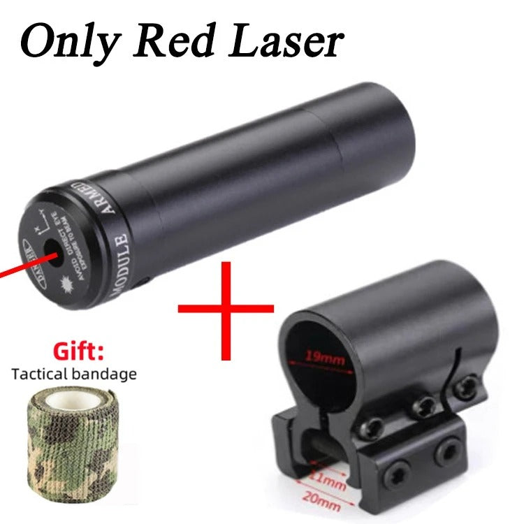 Riflescope combo with red laser module for enhanced aiming accuracy