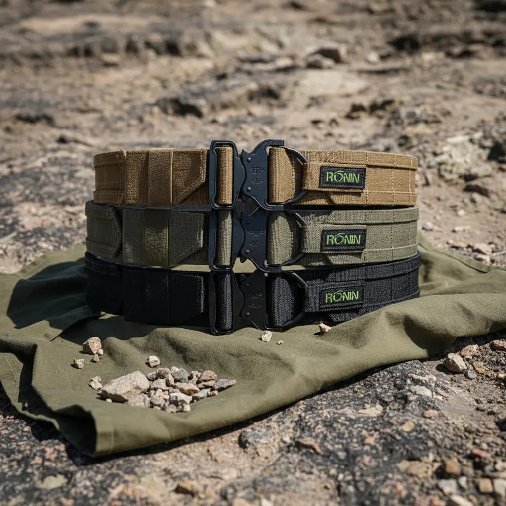Ronin outdoor belt in multiple colors for tactical use and durability