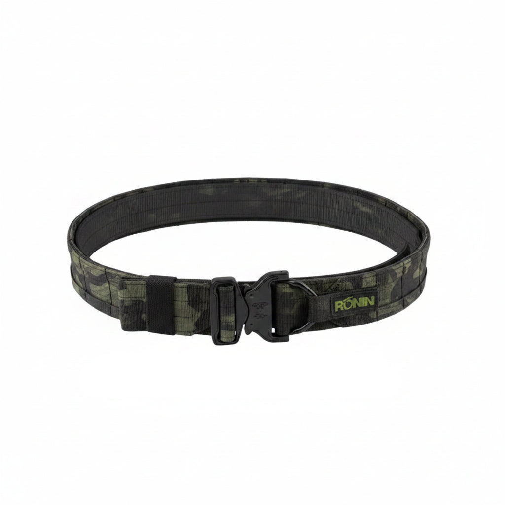 Ronin outdoor belt in Multicam Black for tactical use and durability