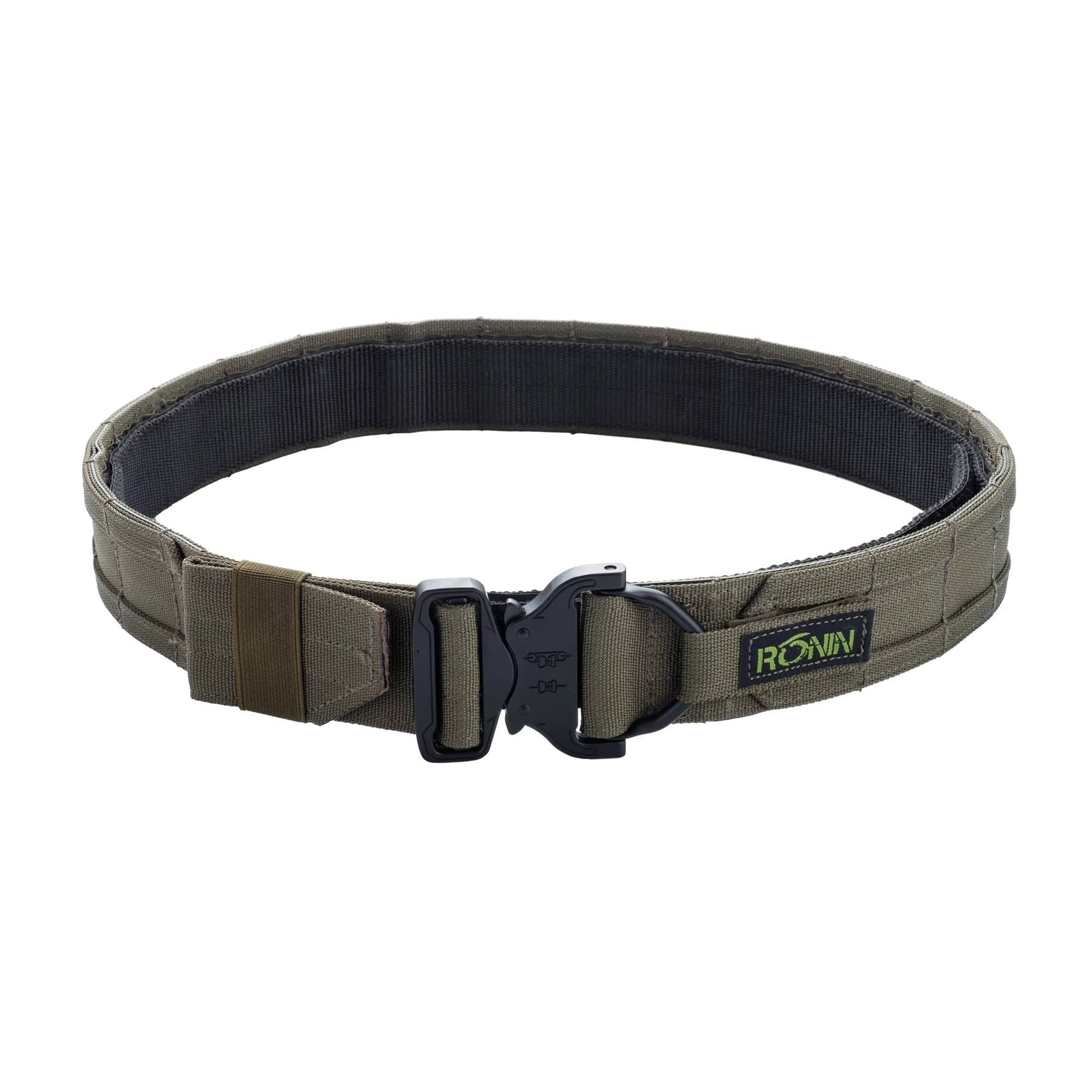 Ronin outdoor belt in Ranger Green for tactical use and durability