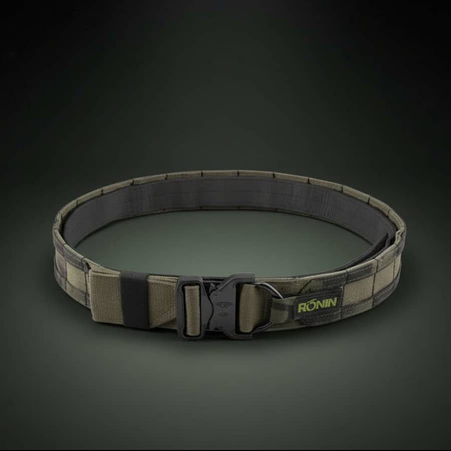 Ronin Outdoor Combat Belt in Olive Drab with Durable Design for Outdoor Activities