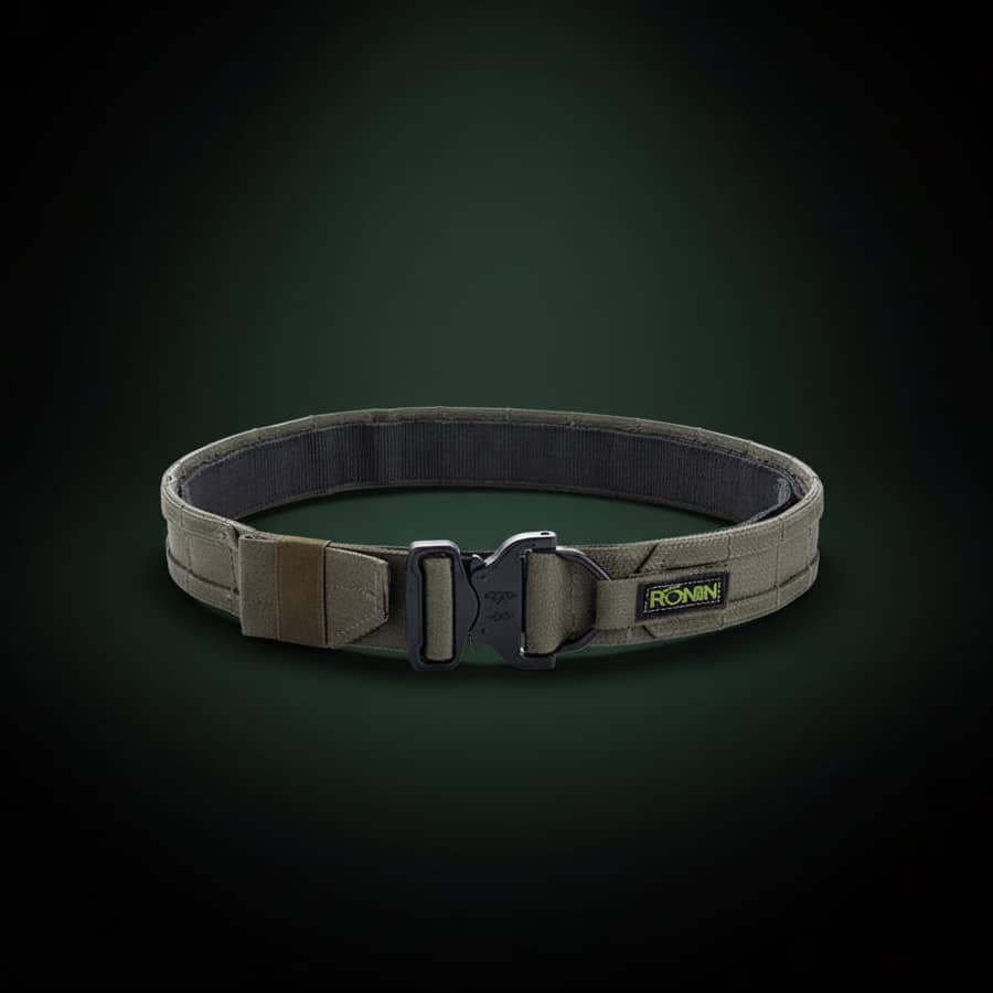 Ronin Outdoor Combat Belt in Olive Green for Outdoor Activities