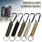 2pcs Paracord Survival Keychain Set with Whistle Clip