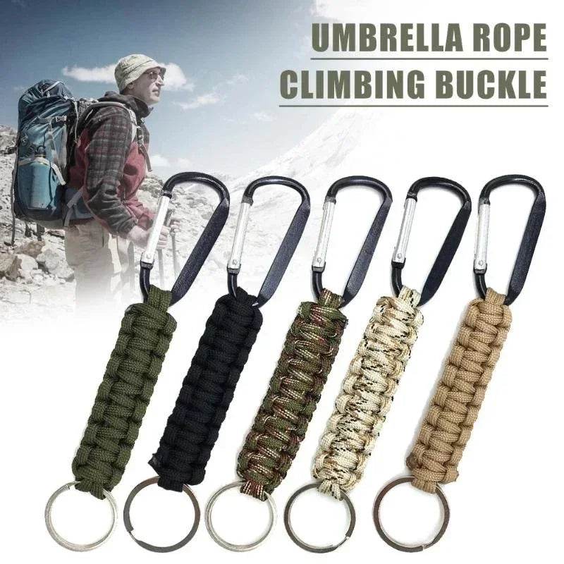 Five Colors Outdoor Survival Kit Parachute Cord Keychain - Military-Outdoors.com