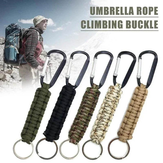 Five Colors Outdoor Survival Kit Parachute Cord Keychain - Military-Outdoors.com