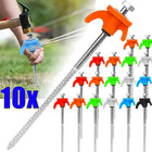 Military-Outdoors Screw Anchor Tent Stakes - 2-10 Pcs Pack