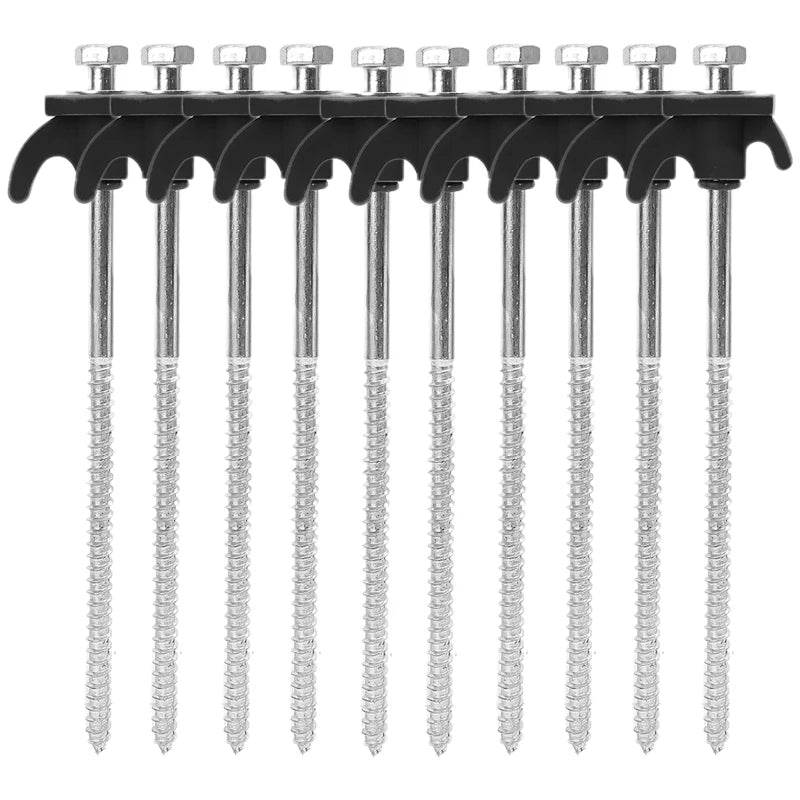Military-Outdoors Screw Anchor Tent Stakes - 2-10 Pcs Pack - Military-Outdoors.com