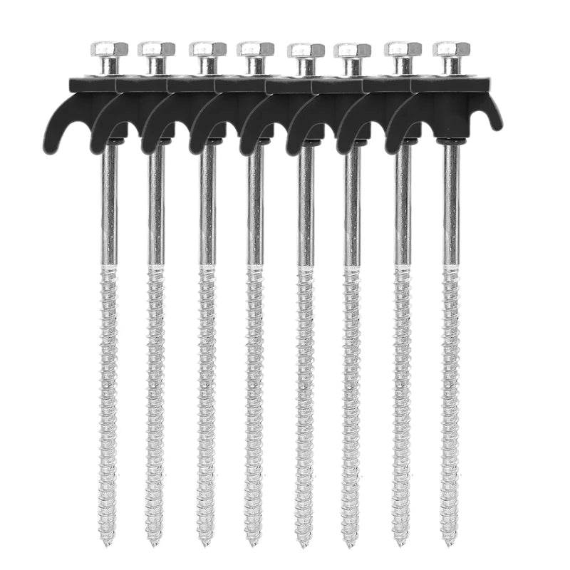 Military-Outdoors Screw Anchor Tent Stakes - 2-10 Pcs Pack - Military-Outdoors.com