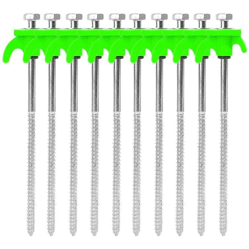 Military-Outdoors Screw Anchor Tent Stakes - 2-10 Pcs Pack - Military-Outdoors.com