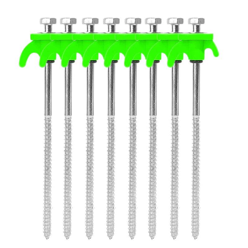 Military-Outdoors Screw Anchor Tent Stakes - 2-10 Pcs Pack - Military-Outdoors.com