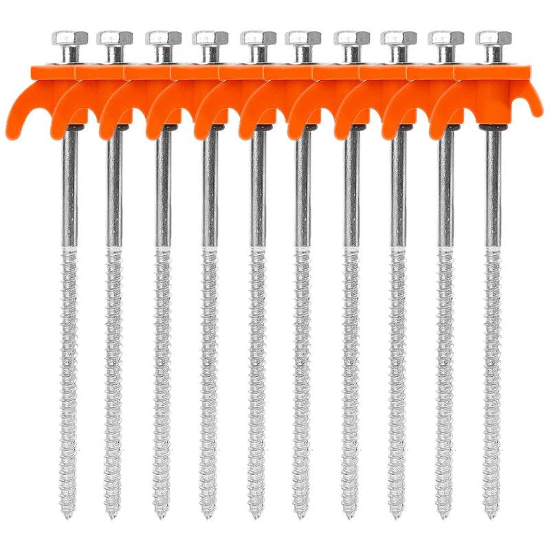 Military-Outdoors Screw Anchor Tent Stakes - 2-10 Pcs Pack - Military-Outdoors.com
