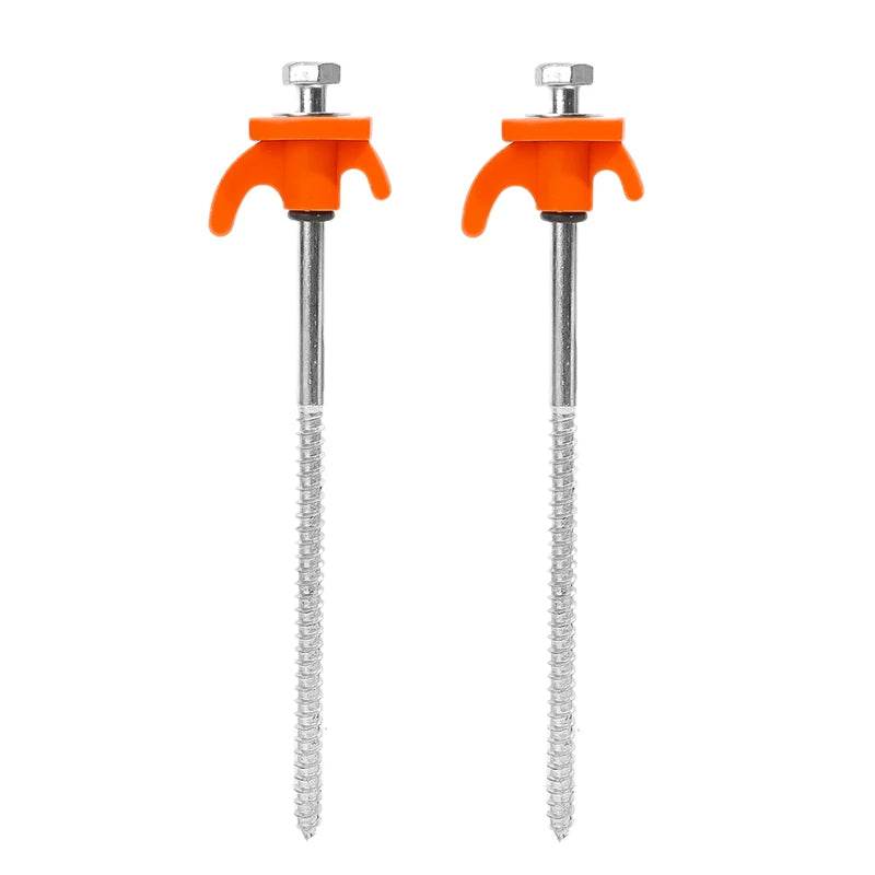 Military-Outdoors Screw Anchor Tent Stakes - 2-10 Pcs Pack - Military-Outdoors.com