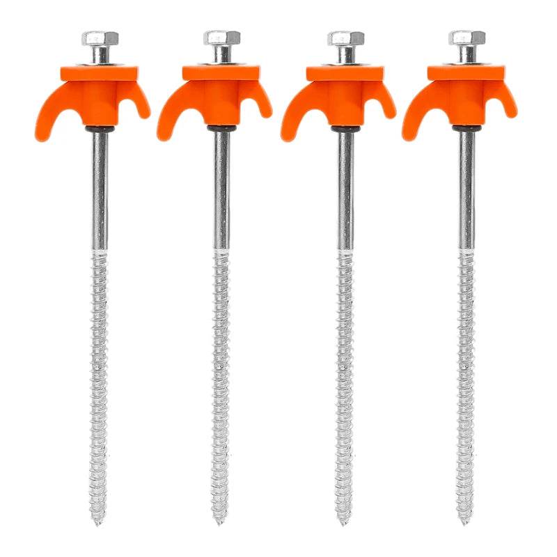 Military-Outdoors Screw Anchor Tent Stakes - 2-10 Pcs Pack - Military-Outdoors.com