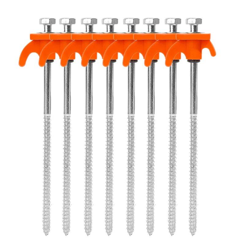 Military-Outdoors Screw Anchor Tent Stakes - 2-10 Pcs Pack - Military-Outdoors.com