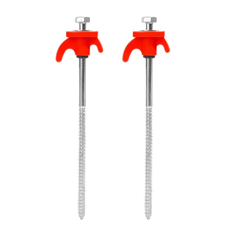 Military-Outdoors Screw Anchor Tent Stakes - 2-10 Pcs Pack - Military-Outdoors.com