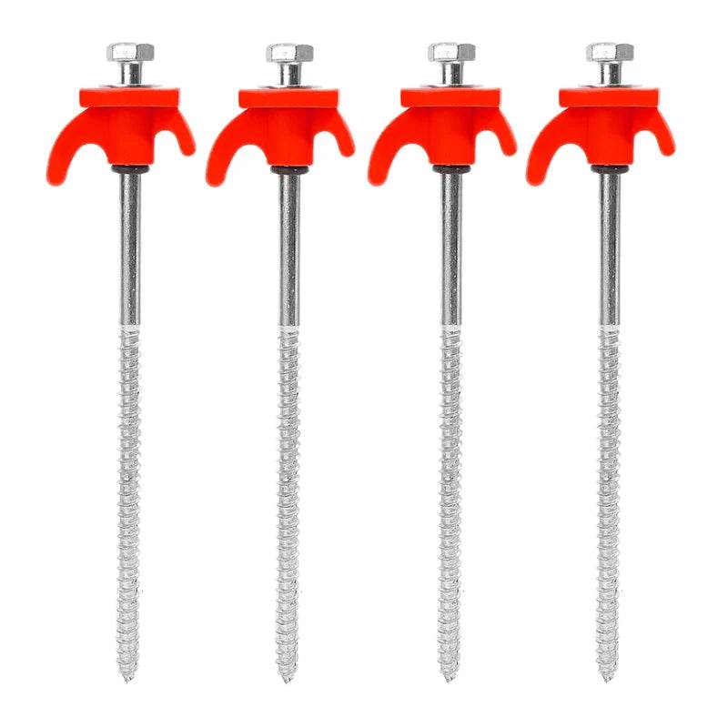 Military-Outdoors Screw Anchor Tent Stakes - 2-10 Pcs Pack - Military-Outdoors.com