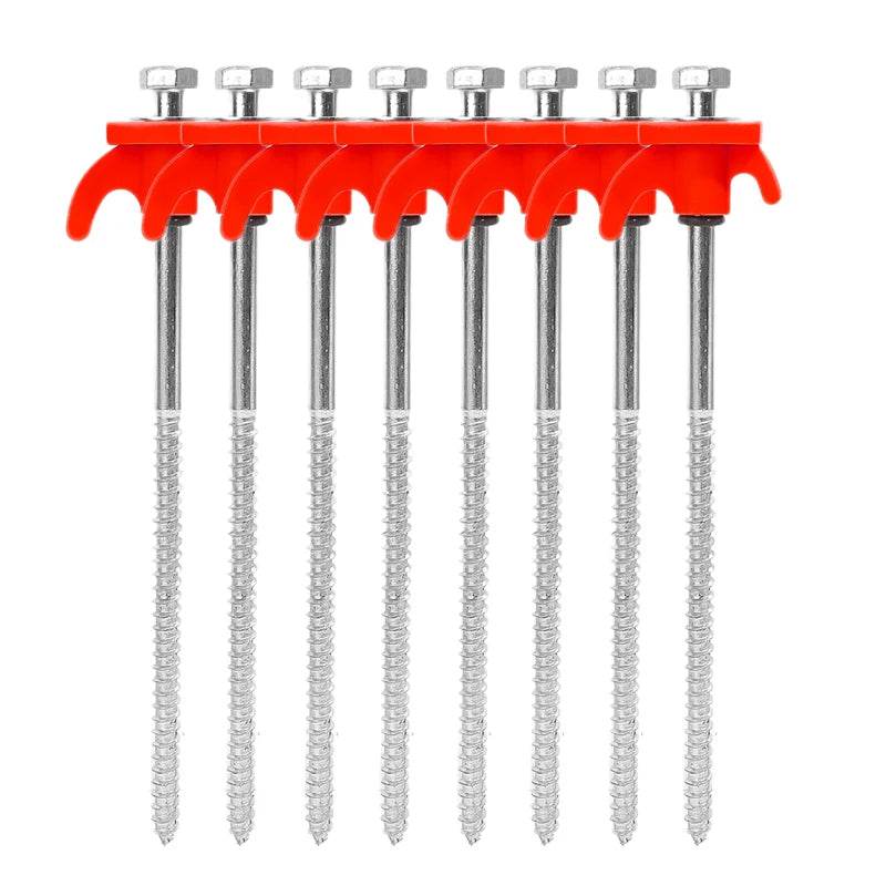 Military-Outdoors Screw Anchor Tent Stakes - 2-10 Pcs Pack - Military-Outdoors.com