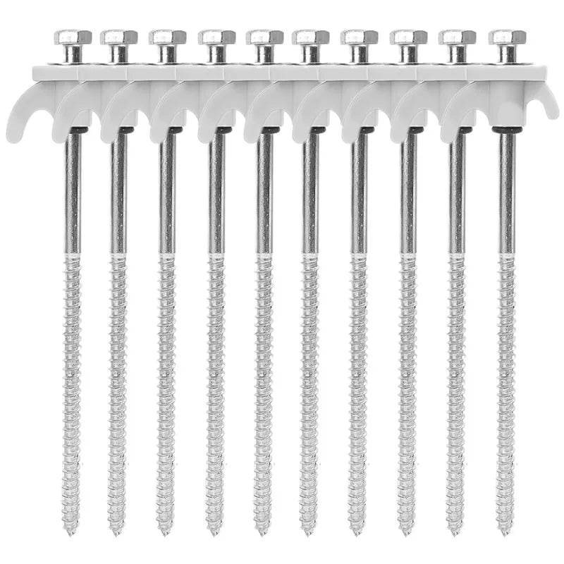 Military-Outdoors Screw Anchor Tent Stakes - 2-10 Pcs Pack - Military-Outdoors.com