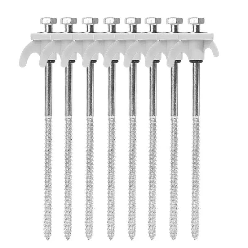 Military-Outdoors Screw Anchor Tent Stakes - 2-10 Pcs Pack - Military-Outdoors.com