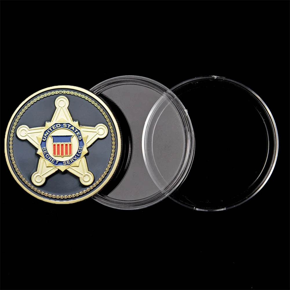 USA Secret Service Gold Plated Coin - Military-Outdoors.com