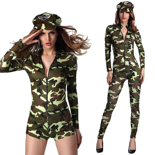 Sexy US Army Jumpsuit Women - Camouflage Tactical Outfit - Military-Outdoors.com