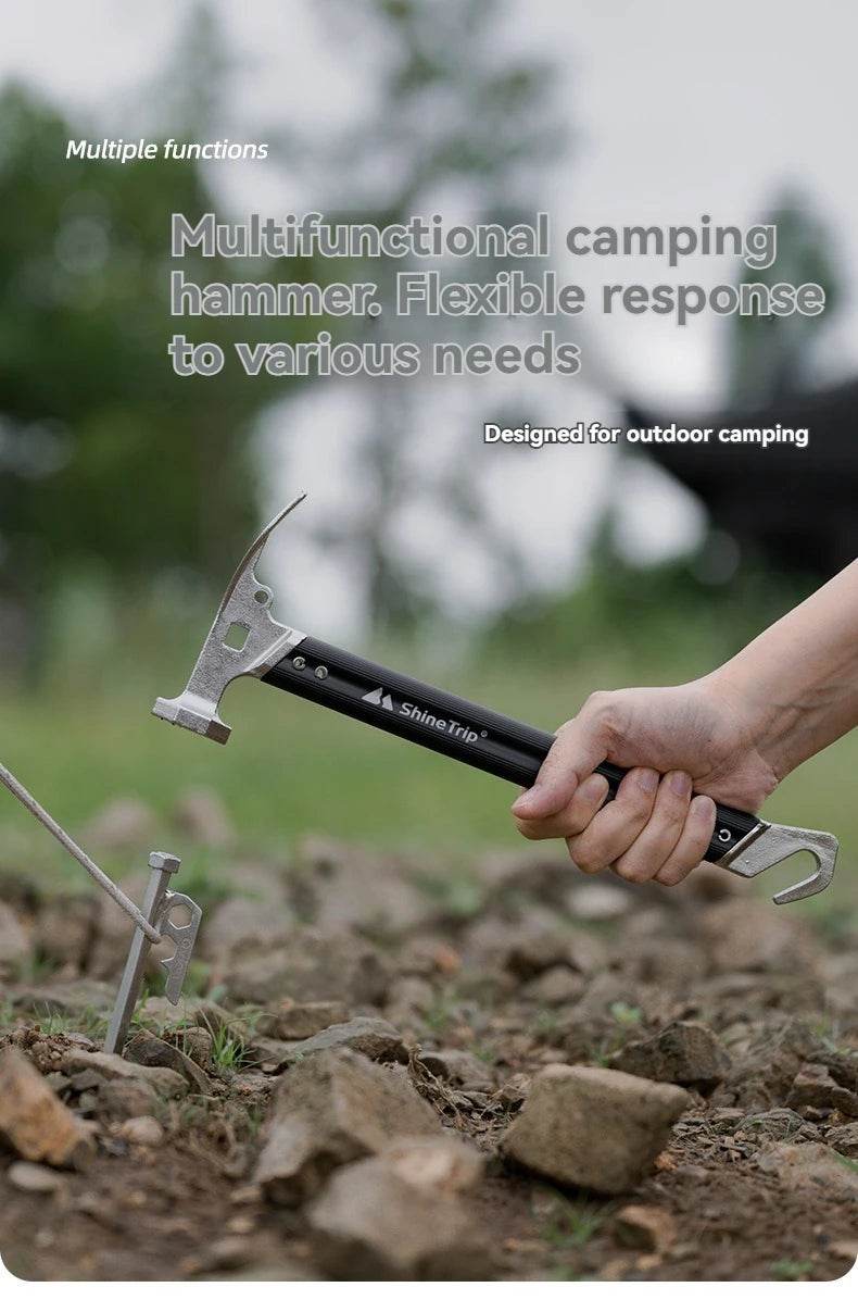 ShineTrip Outdoor Tent Nail Hammer for Camping Gear - Military-Outdoors.com