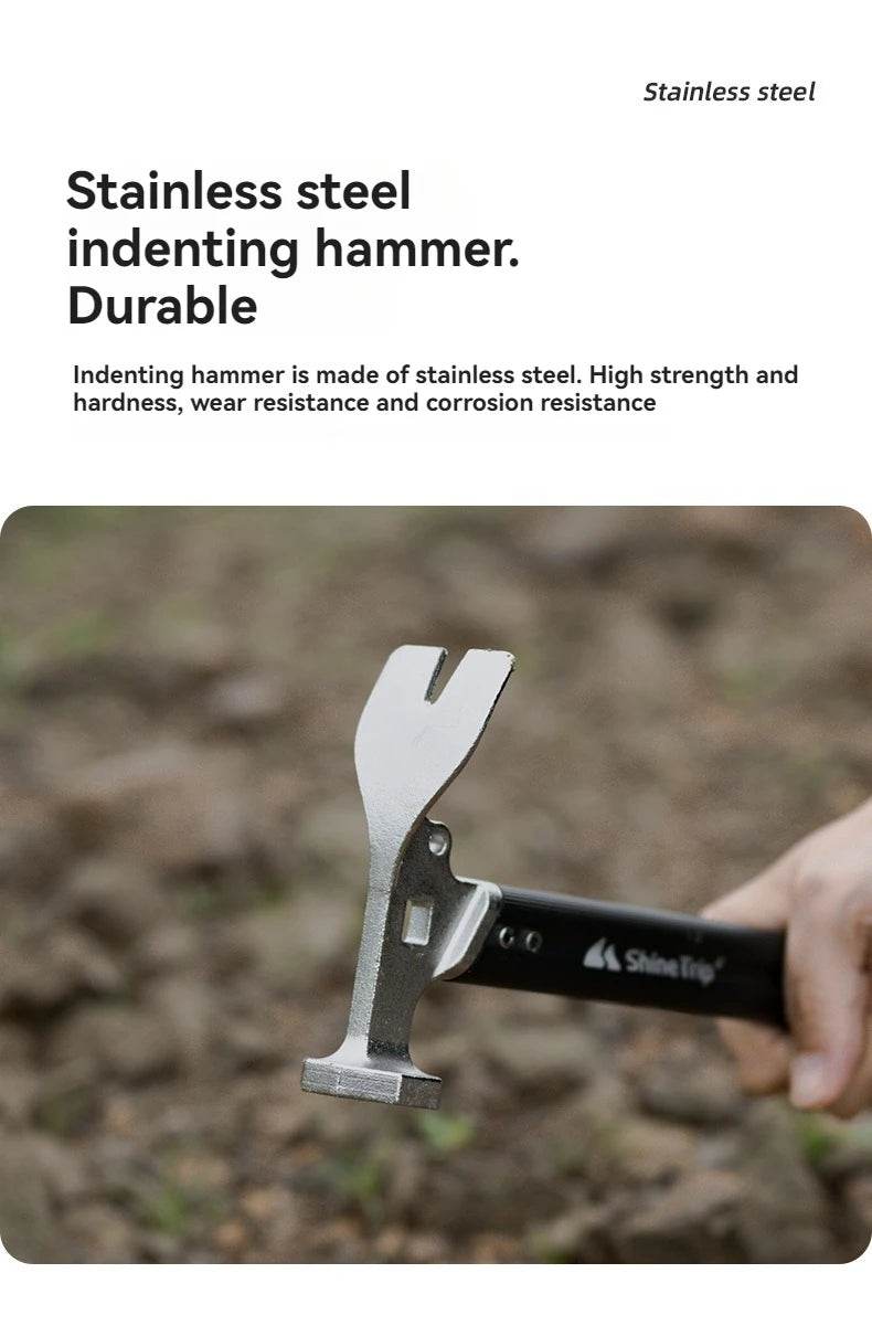 ShineTrip Outdoor Tent Nail Hammer for Camping Gear - Military-Outdoors.com
