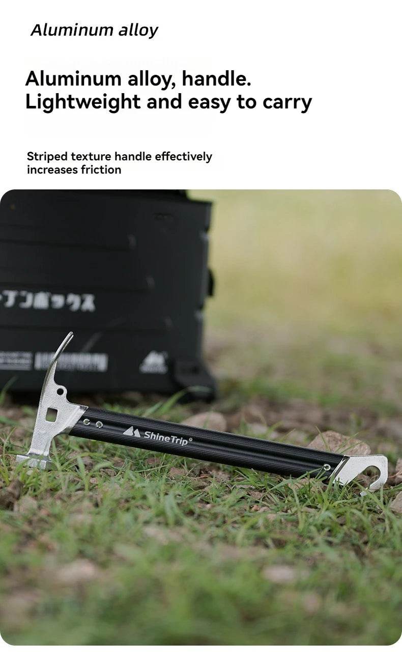 ShineTrip Outdoor Tent Nail Hammer for Camping Gear - Military-Outdoors.com