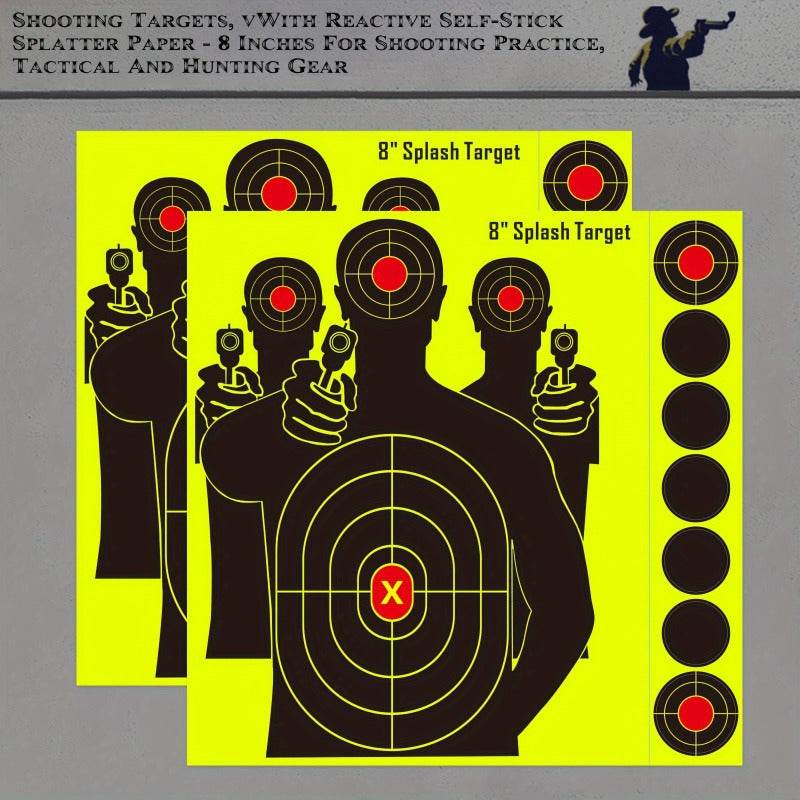 8 inch Reactive Splatter Target for Shooting Practice and Tactical Training