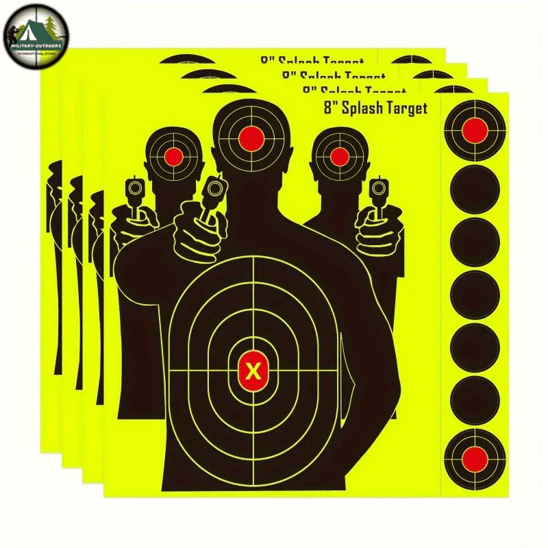 Set of 8 Reactive Splatter Target for Improved Shooting Accuracy