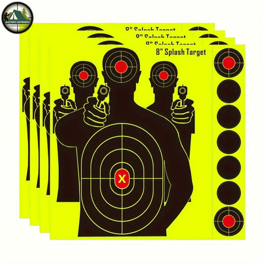 Set of 8 Reactive Splatter Target for Improved Shooting Accuracy