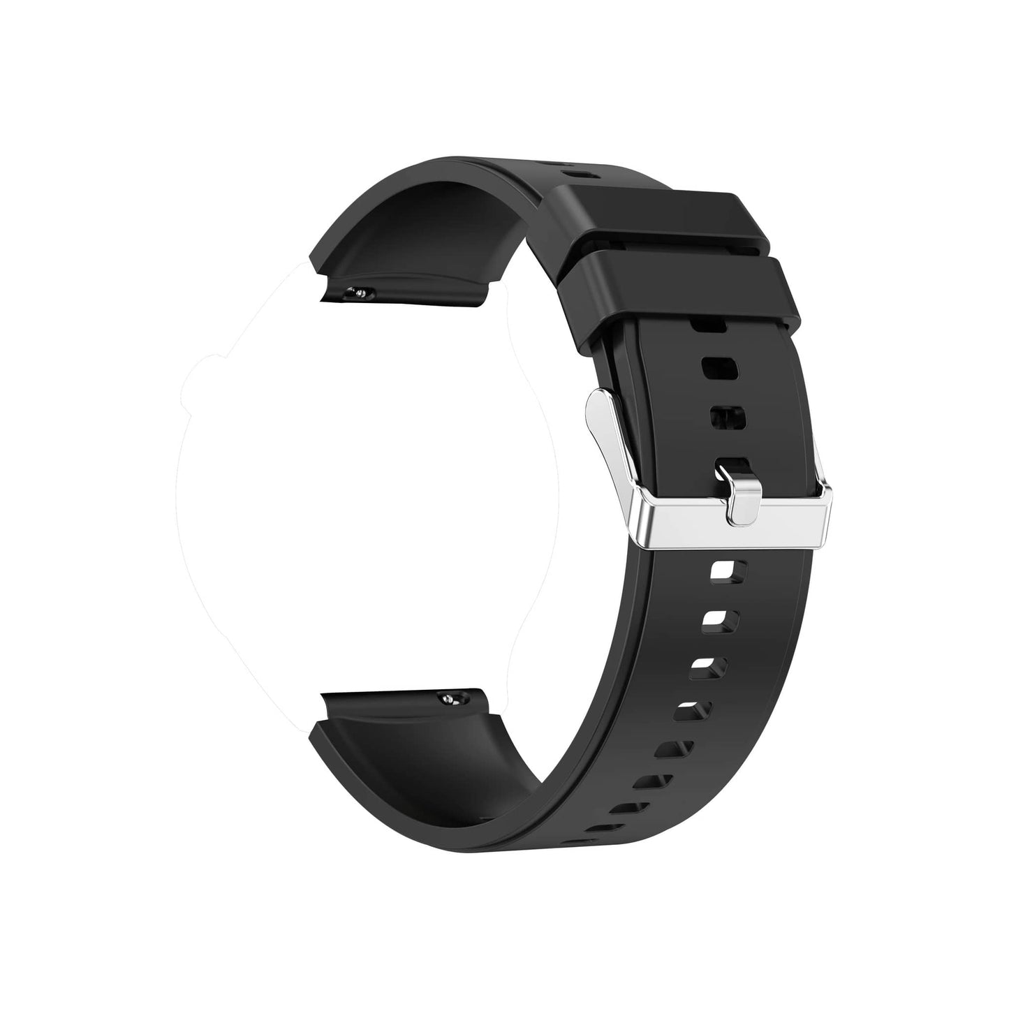 Outdoor Black Smart GPS Watch with Durable Strap for Outdoor Adventures