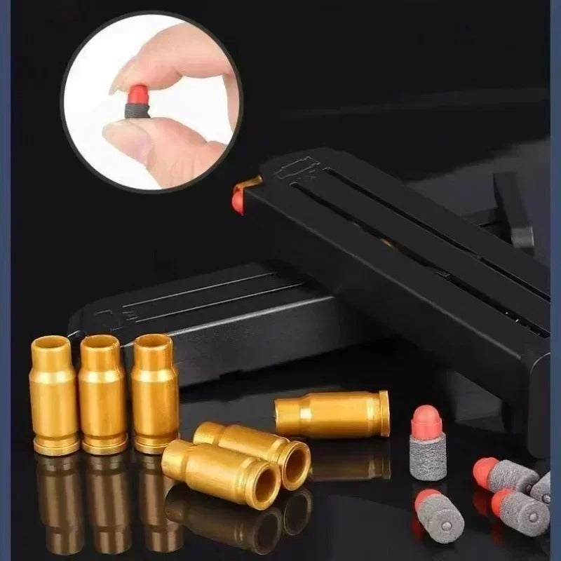 Military-Outdoors Toy Gun Magazine with Soft Foam Darts and Toy Shells