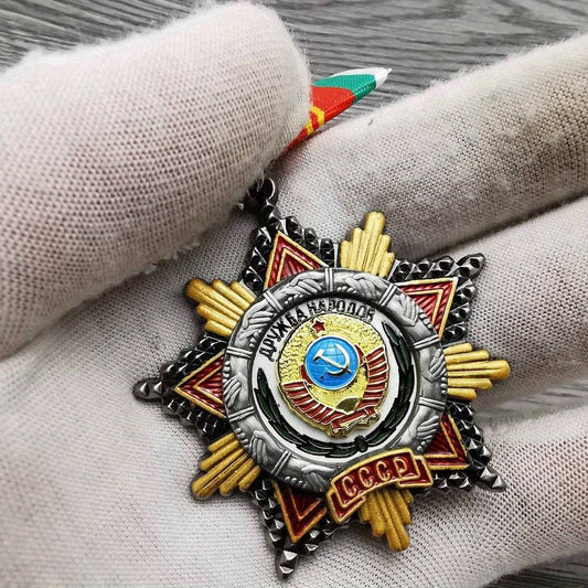Soviet Collectible Medal - Authentic Military Souvenir Golden Star - Military-Outdoors.com