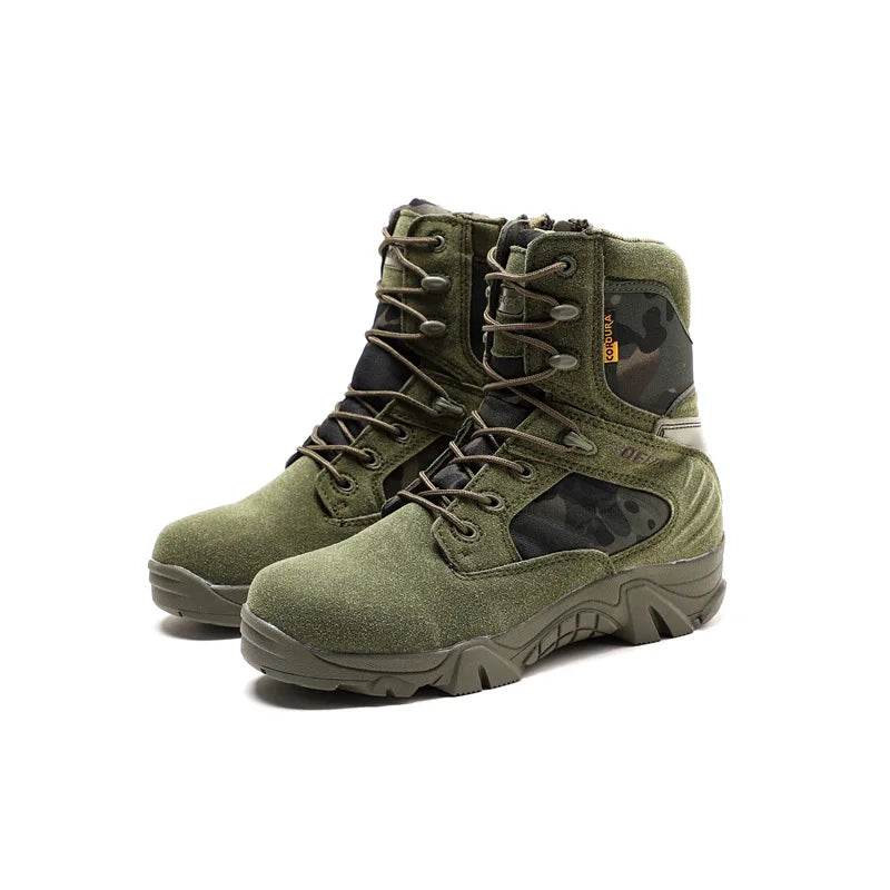 Green Special Forces Tactical Boots for all-terrain outdoor use