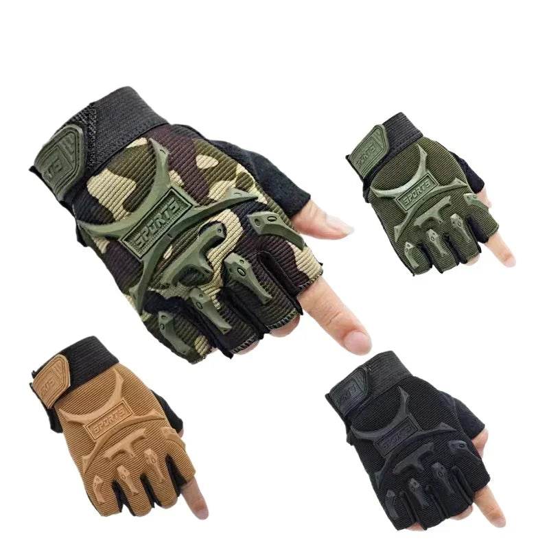 Kids Camo Fingerless Gloves by 4-10 Years - Military-Outdoors.com