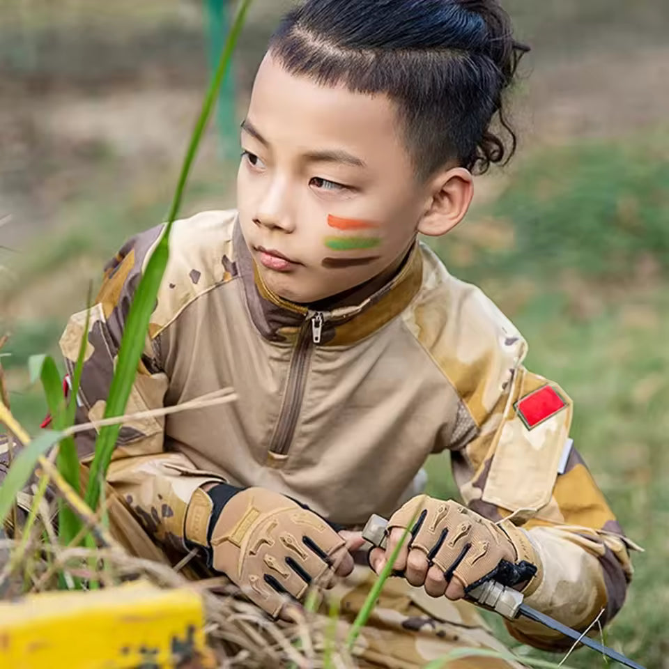 Kids Camo Fingerless Gloves by 4-10 Years - Military-Outdoors.com