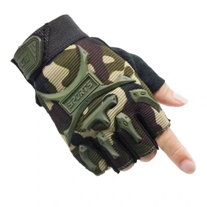 Kids Camo Fingerless Gloves by 4-10 Years - Military-Outdoors.com