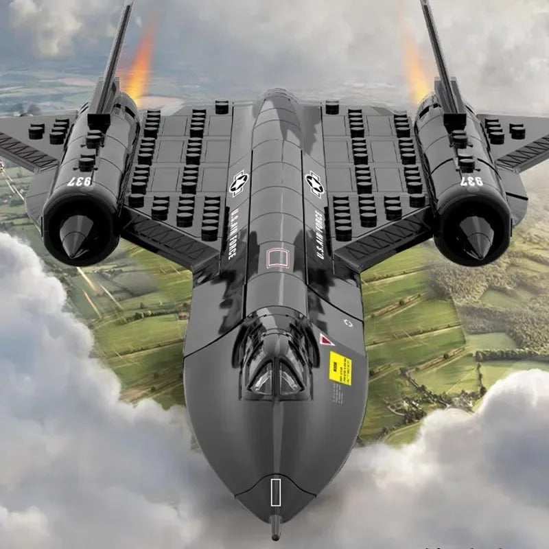 SR-71 Blackbird Model Toy with Detailed Design for Aviation Enthusiasts