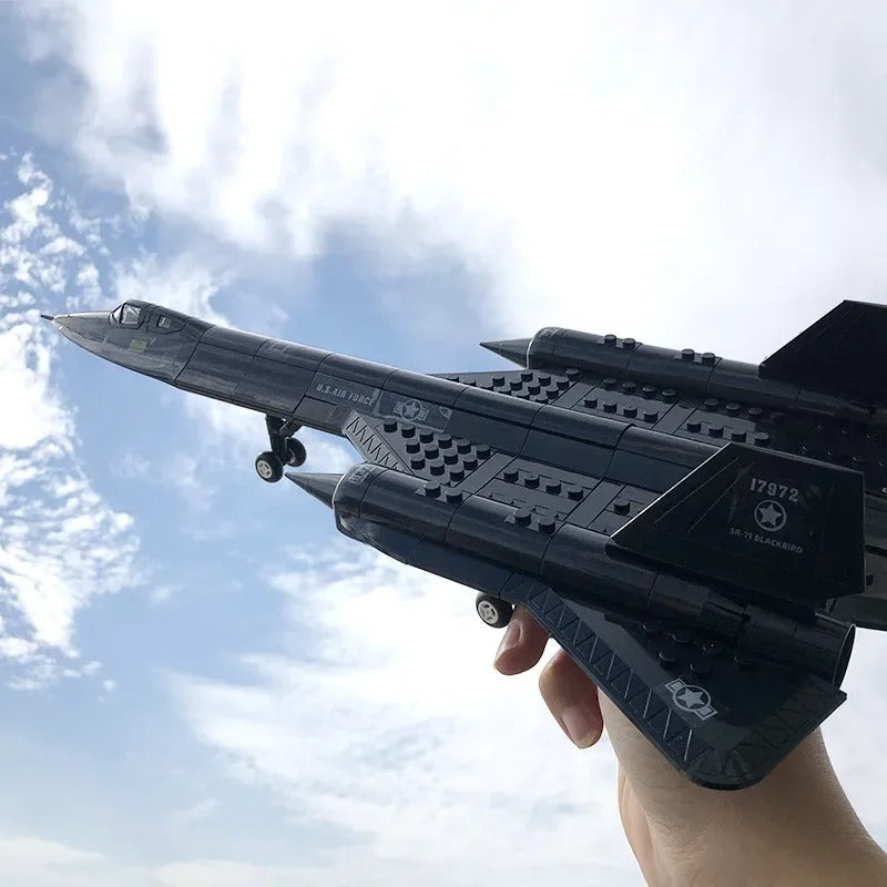 SR-71 Blackbird Model in black, perfect for aviation enthusiasts and collectors