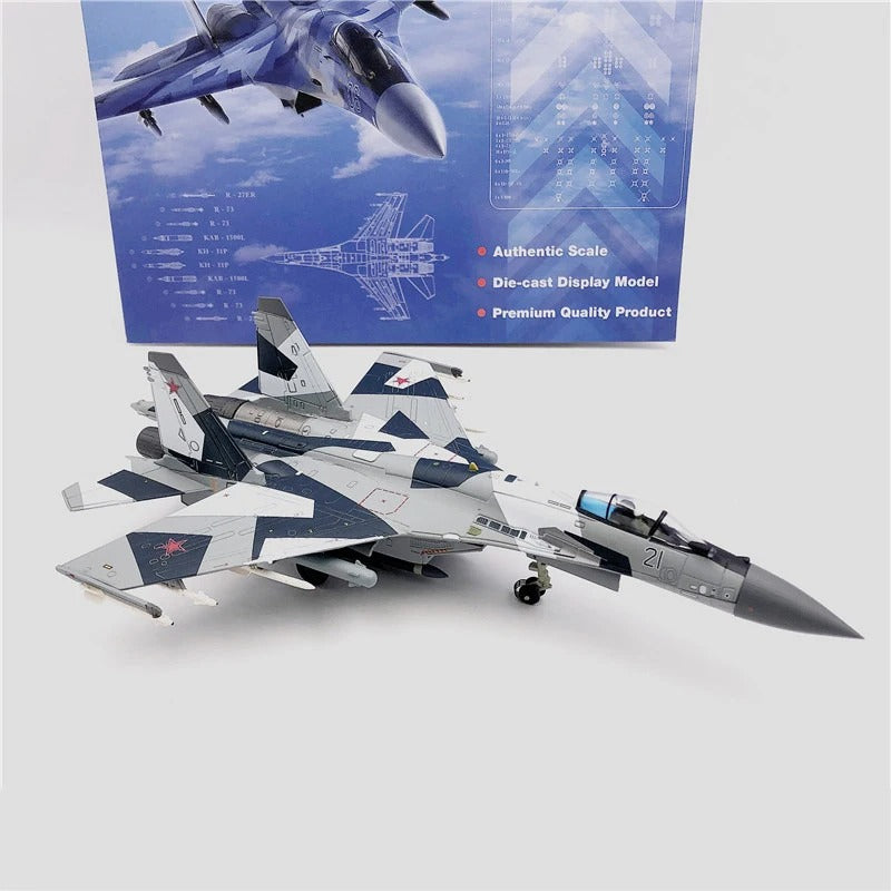 SU-35 fighter jet aircraft model with authentic scale and premium quality features
