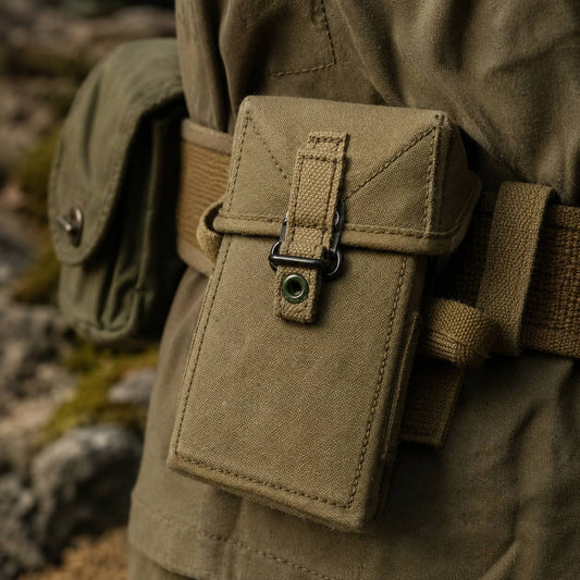 Original Surplus US M56 Canvas Pouch – Vietnam-Era Gear Pouch