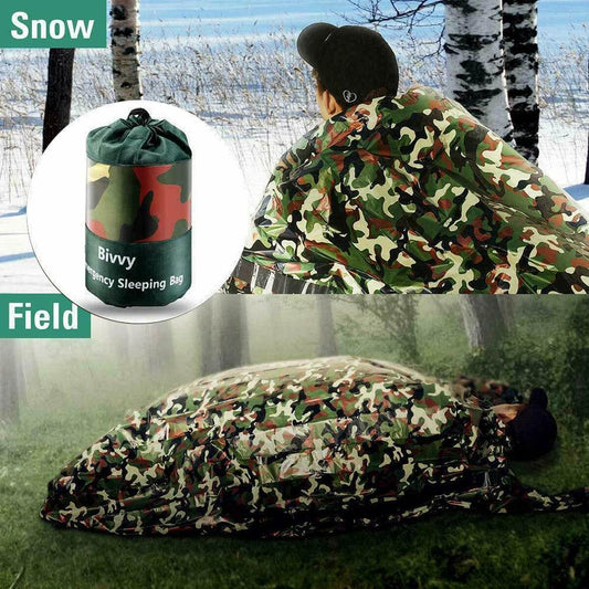Aluminium Foil Emergency PET Thermal Sleeping Bag - Military-Outdoors.com