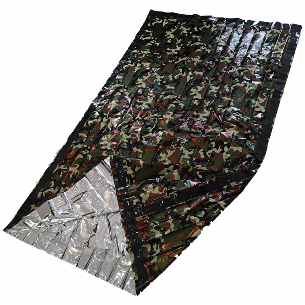 Aluminium Foil Emergency PET Thermal Sleeping Bag - Military-Outdoors.com