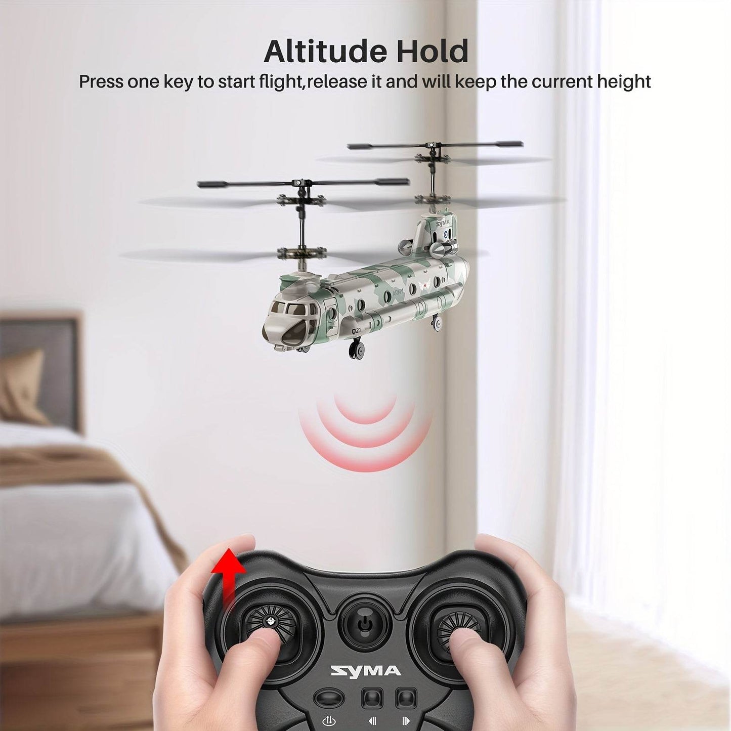 Q21 Dual Propeller Military Transport Helicopter RC Toy - Military-Outdoors.com