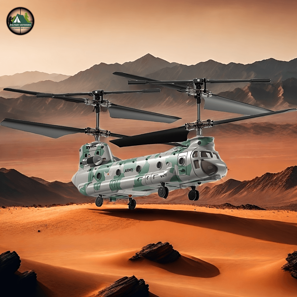 Q21 Dual Propeller Military Transport Helicopter RC Toy - Military-Outdoors.com