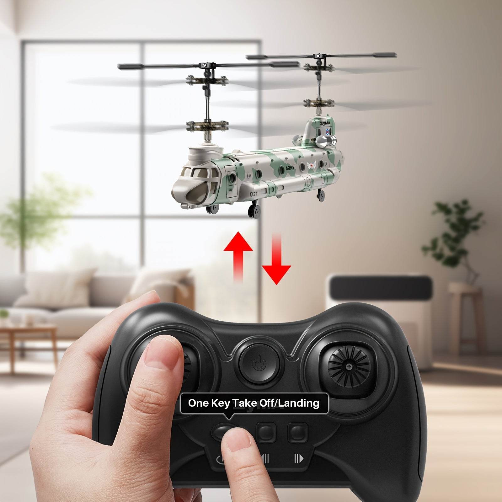 Q21 Dual Propeller Military Transport Helicopter RC Toy - Military-Outdoors.com