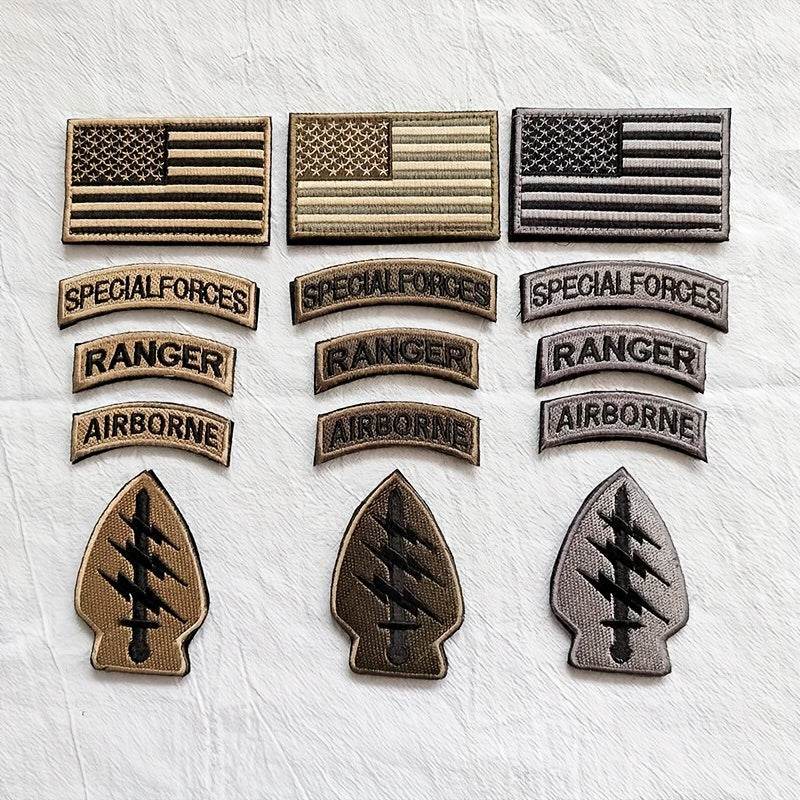 5 Pcs American Lightning Tactical Embroidered Patches - Military-Outdoors.com
