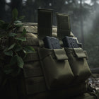 Double Pistol Magazine MOLLE Pouch for Belt or Vest Carry