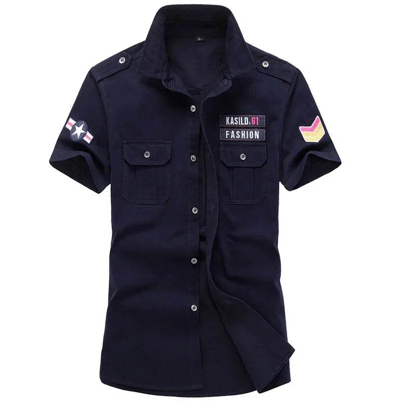 Short Sleeve Tactical Air Assault Cotton Shirt - Military-Outdoors.com